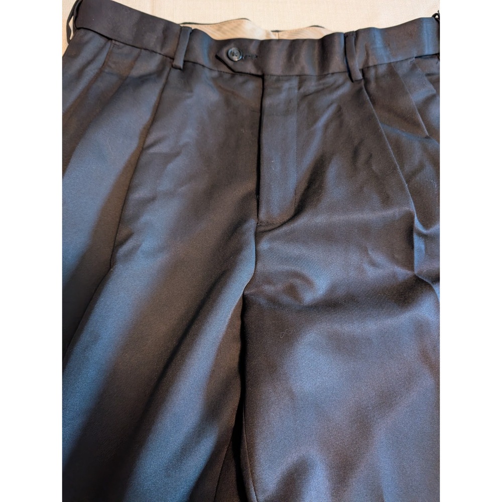Croft and Barrow Men's Dressy or Casual Pants Navy Blue Size 32x32 Pleated Front